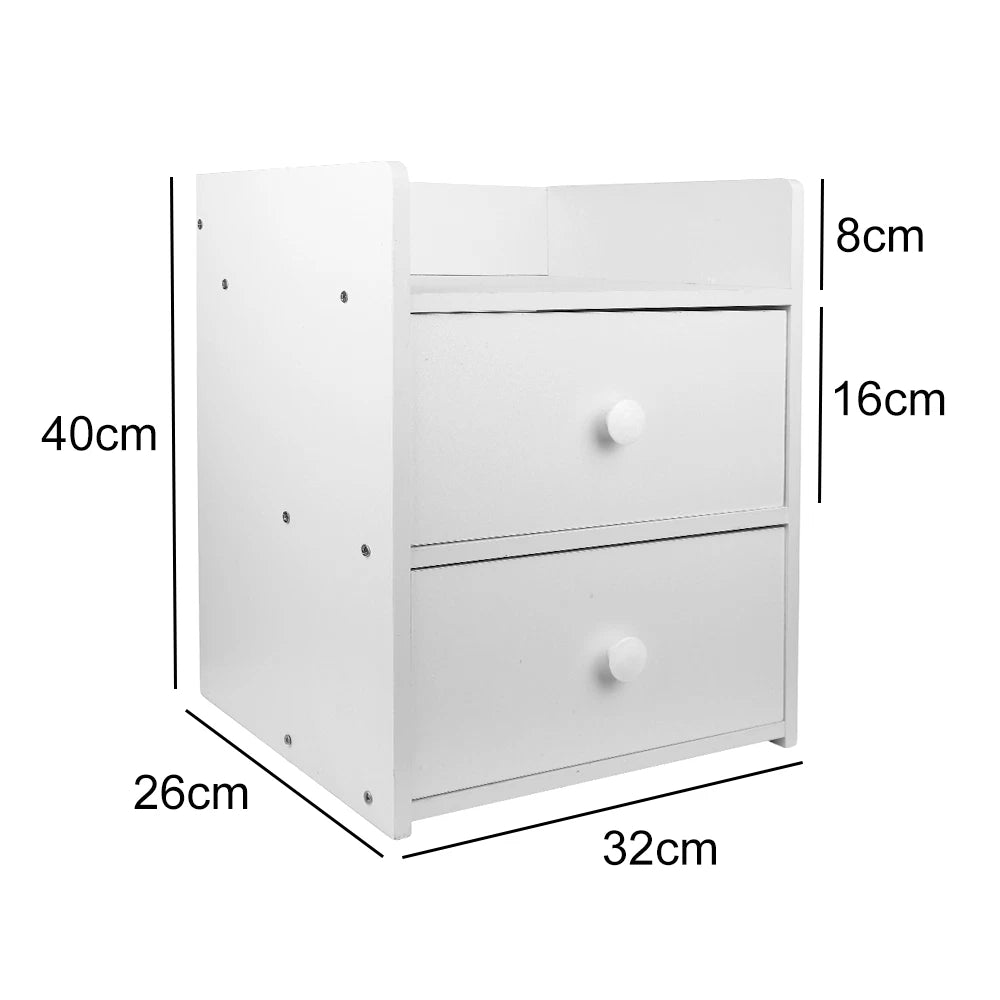 3 Drawer Wooden Bedroom Bedside Cabinet Furniture Storage Nightstand Side Table