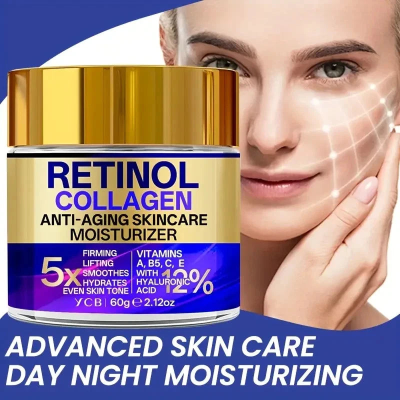 YCB Retinol Collagen Face Lifting Cream 60g - Face Cream with Hyaluronic acid