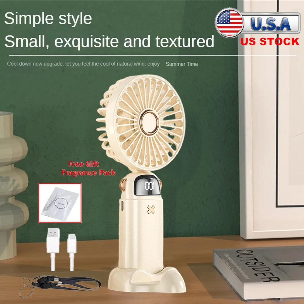 Neck Fan USB Portable Neck Fan Rechargeable Portable Cooler Neckband Bladeless~