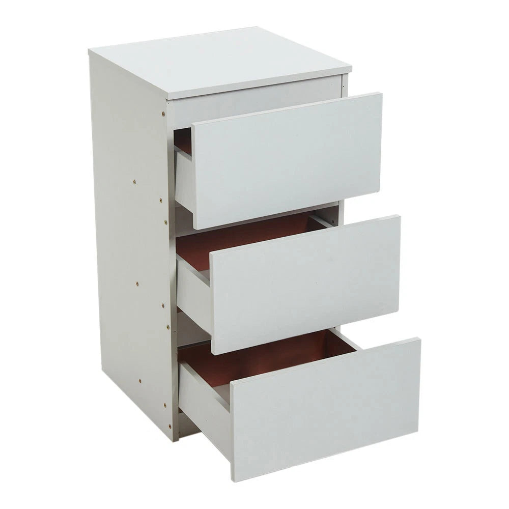 Bedside Table Drawer Cabinet End Side Table Bedroom Furniture Storage Nightstand