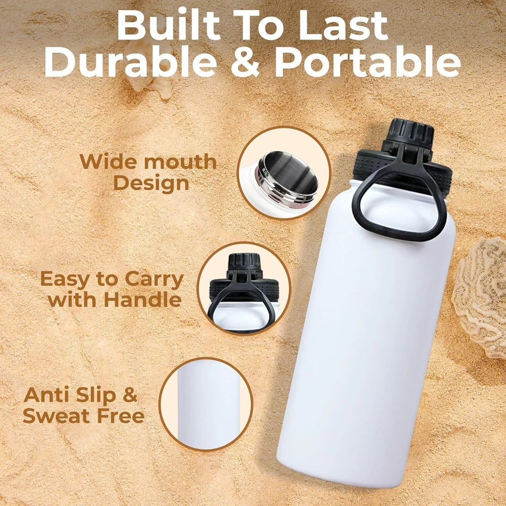 Vacuum Insulated Flask Stainless Steel Water Bottle  Leak-Proof & BPA-Free mug