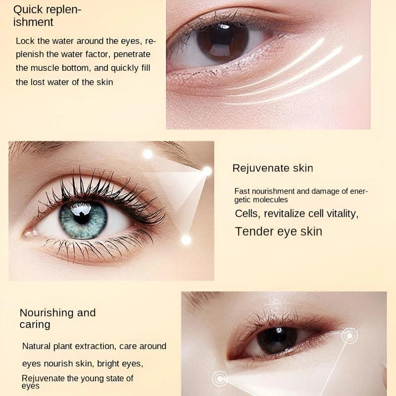 3x Lutein Eye Essence Oil VC Eye Serum Anti-Wrinkle Moisturizing 10ml