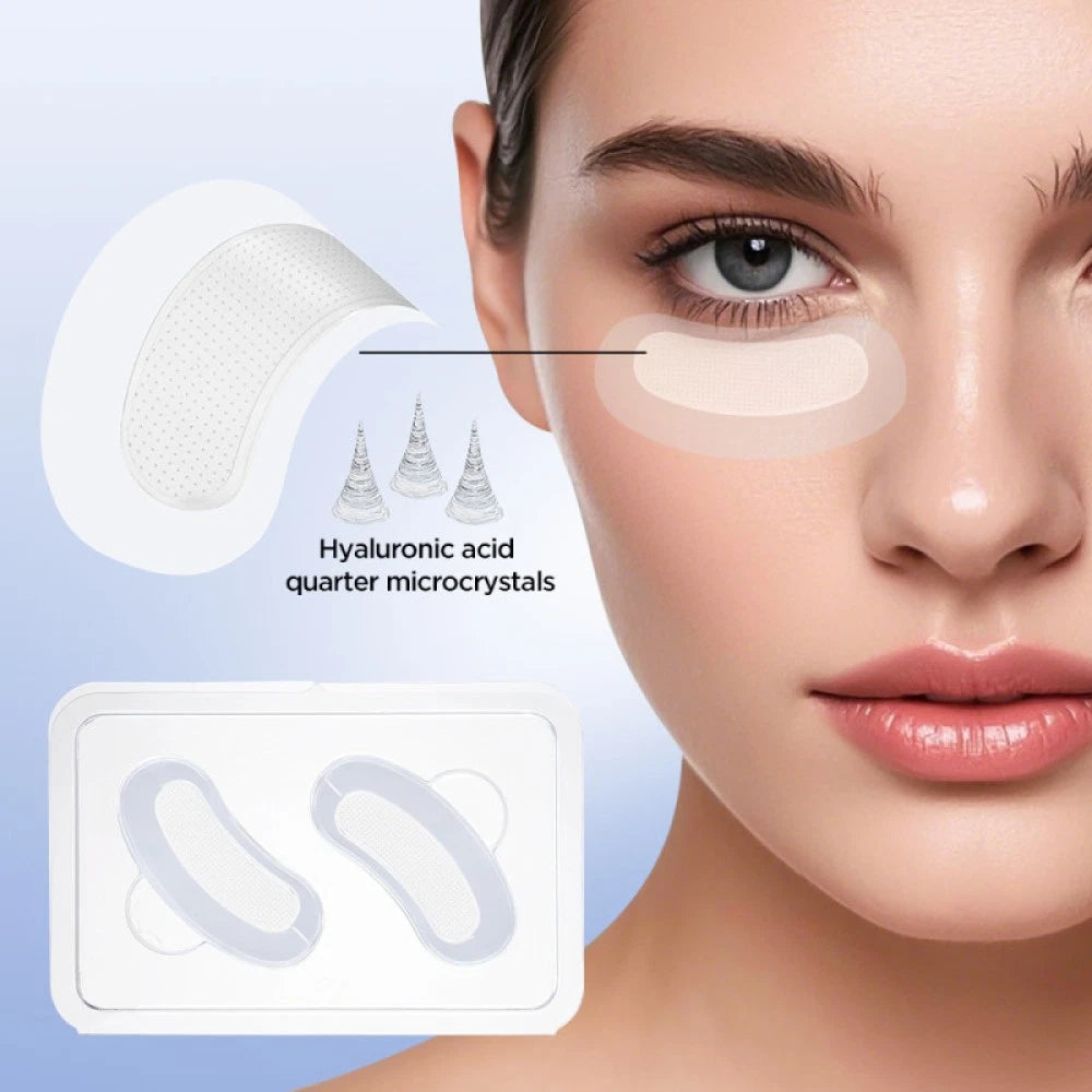 Hyaluronic Acid Microneedle Eye Patches Anti Wrinkle for Dark Circles Puffy Eyes