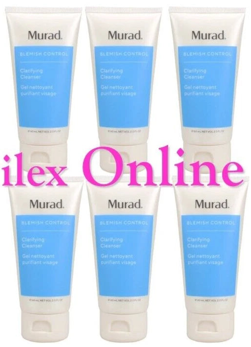 2 x MURAD BLEMISH CONTROL CLARIFYING CLEANSER FACE WASH GEL 60ml = 120ml SEALED