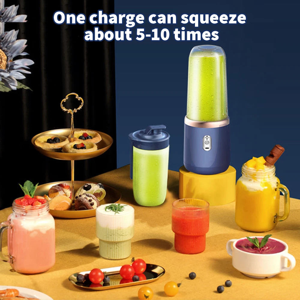 400ML Electric Juice Maker Portable Blender Smoothie Mini Juicer Fruit Machine