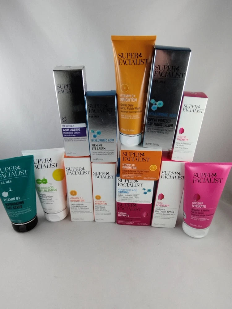 Super facialist Products, Rosehip,vitamin C,Face Cream,Face Scrub,Wash, Cleanser