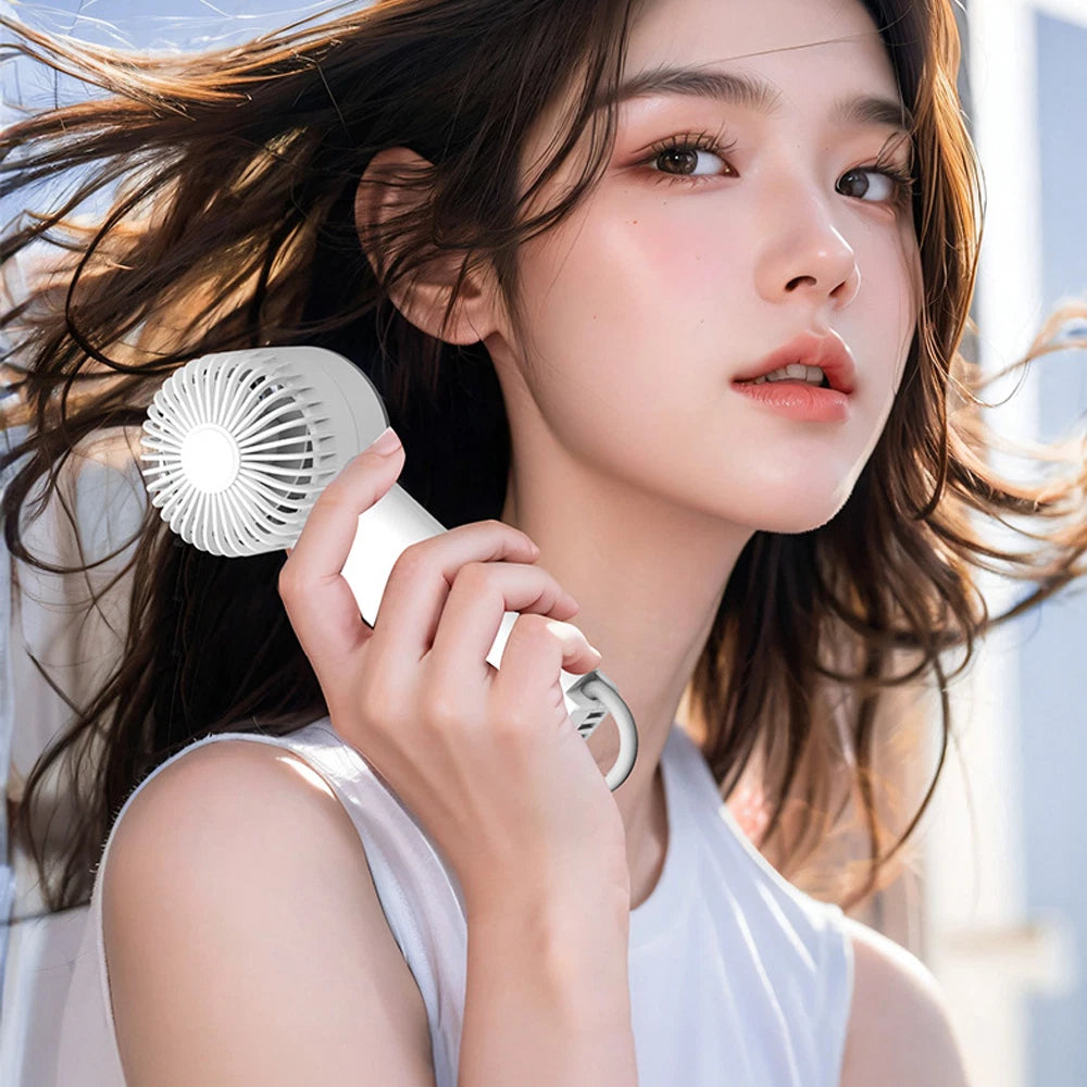 Portable Hand-held Fan Mini Folding Desk Fan Cooler Cooling USB Rechargeable UK