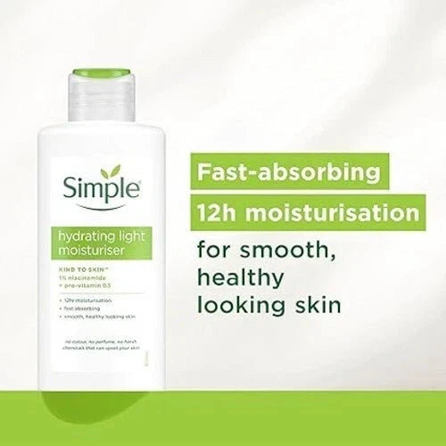 Simple Kind to Skin Hydrating Light Moisturiser 12 Hour Moisturisation 125 ml UK