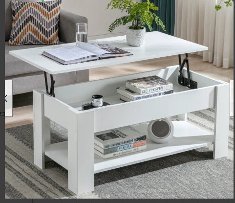 Coffee Table With Storage Lift Top Up Drawer Shelf Living Room Furniture Wooden