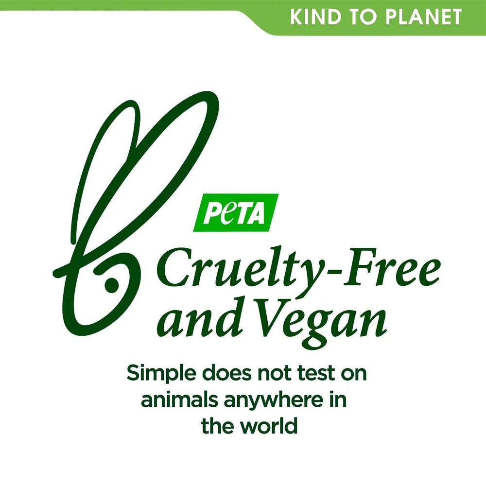 6x 125ml Simple Kind to Skin 12H Hydrating Light Moisturiser for Sensitive Skin