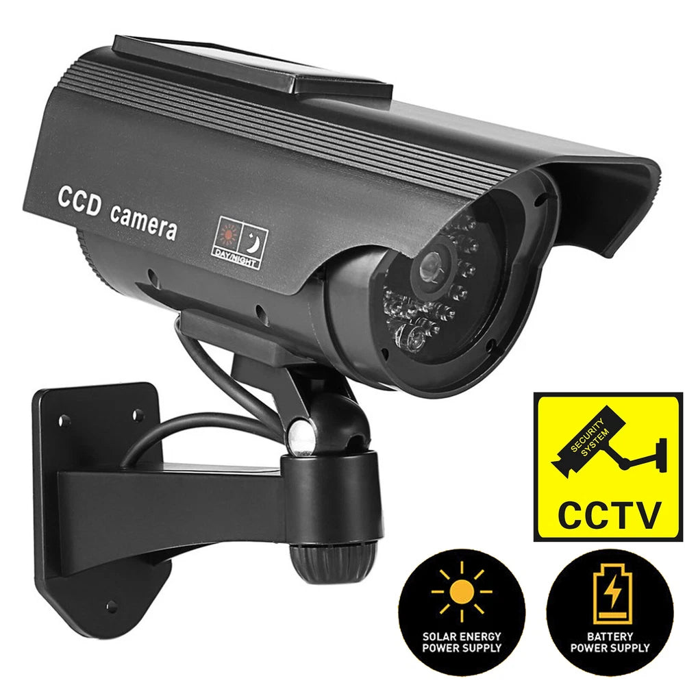 FAKE CCTV CAMERA STICKERS SIGN SECURITY SURVEILLANCE YELLOW INDOOR OUTDOOR