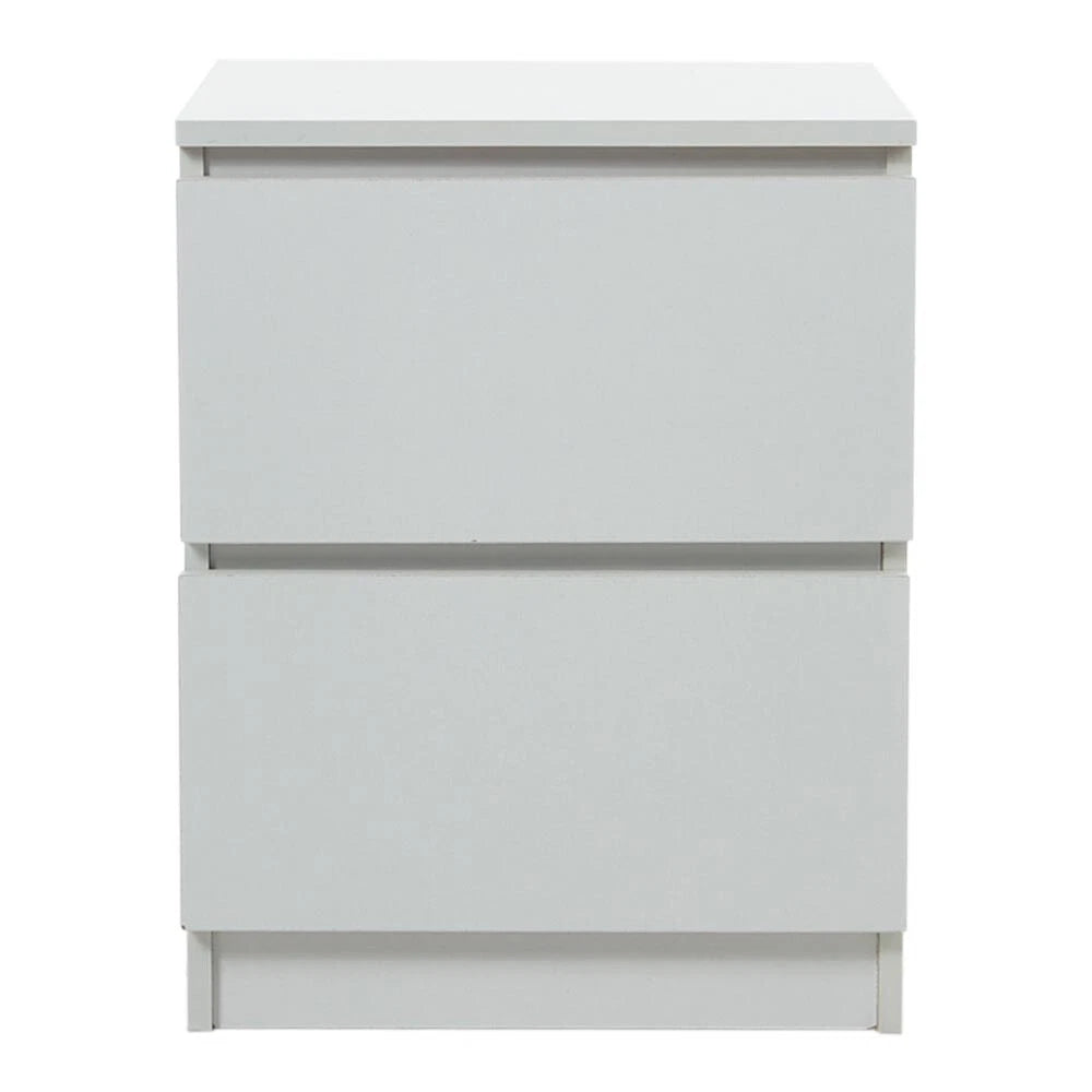 2 Drawer Wooden Bedroom Bedside Cabinet Furniture Storage Nightstand Side Table