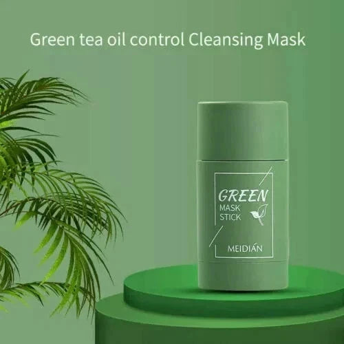 Green Tea Mask Stick Face Cleansing Oil Acne Blackhead Control Deep Clean Pore