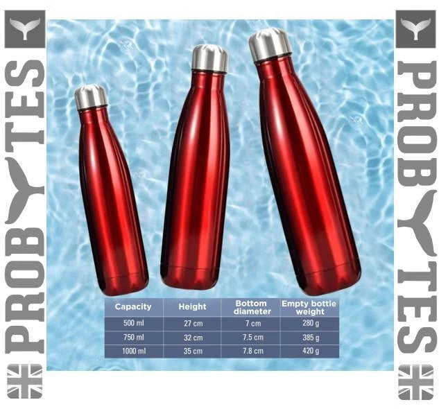 Stainless Steel Water Bottle Double Wall Vacuum Insulated Thermal Flask Sports