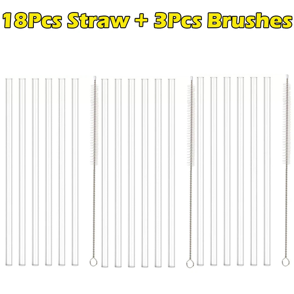 For Stanley Cup 40oz Replacement Straw Reusable Long Straws with Cleaning Brush