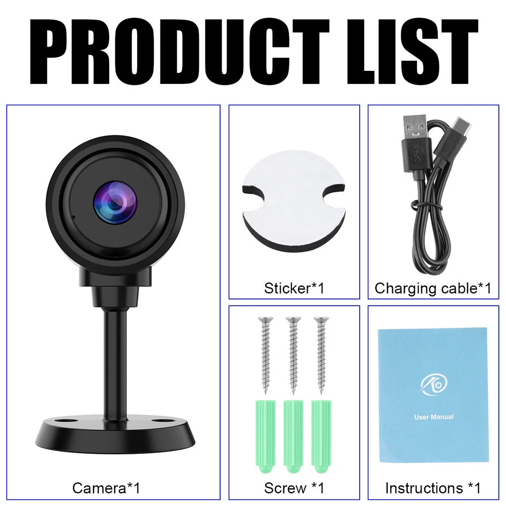 1080P IR Wireless WiFi Outdoor & Indoor CCTV MINI HD IP Camera CAM Home Security