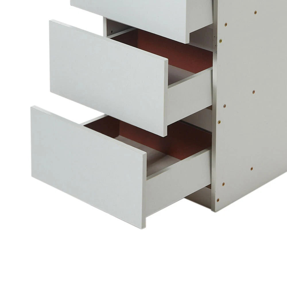 Bedside Table Drawer Cabinet End Side Table Bedroom Furniture Storage Nightstand