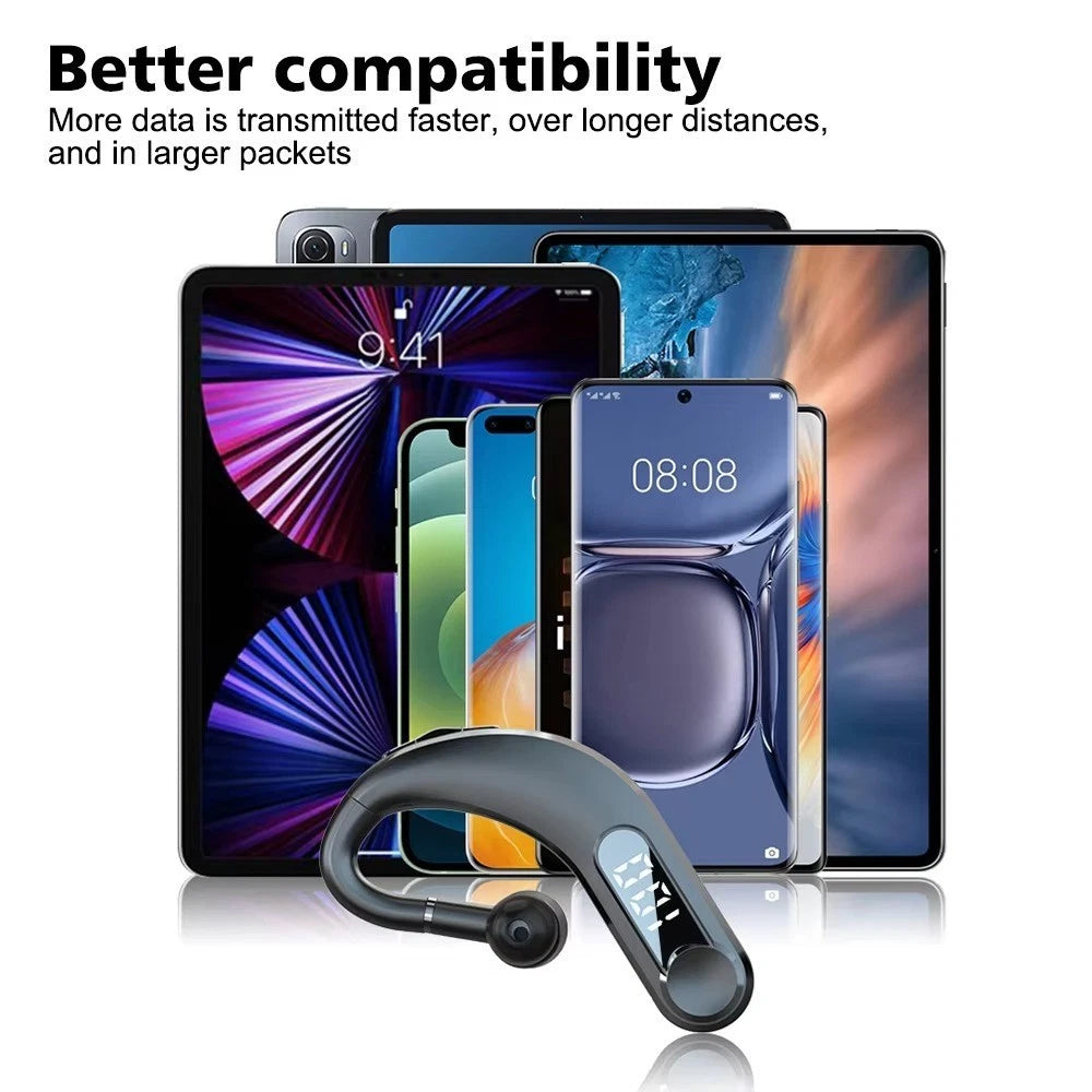 Wireless Earphones Bluetooth Headphones Sports Ear Hook Running Bass Earbuds