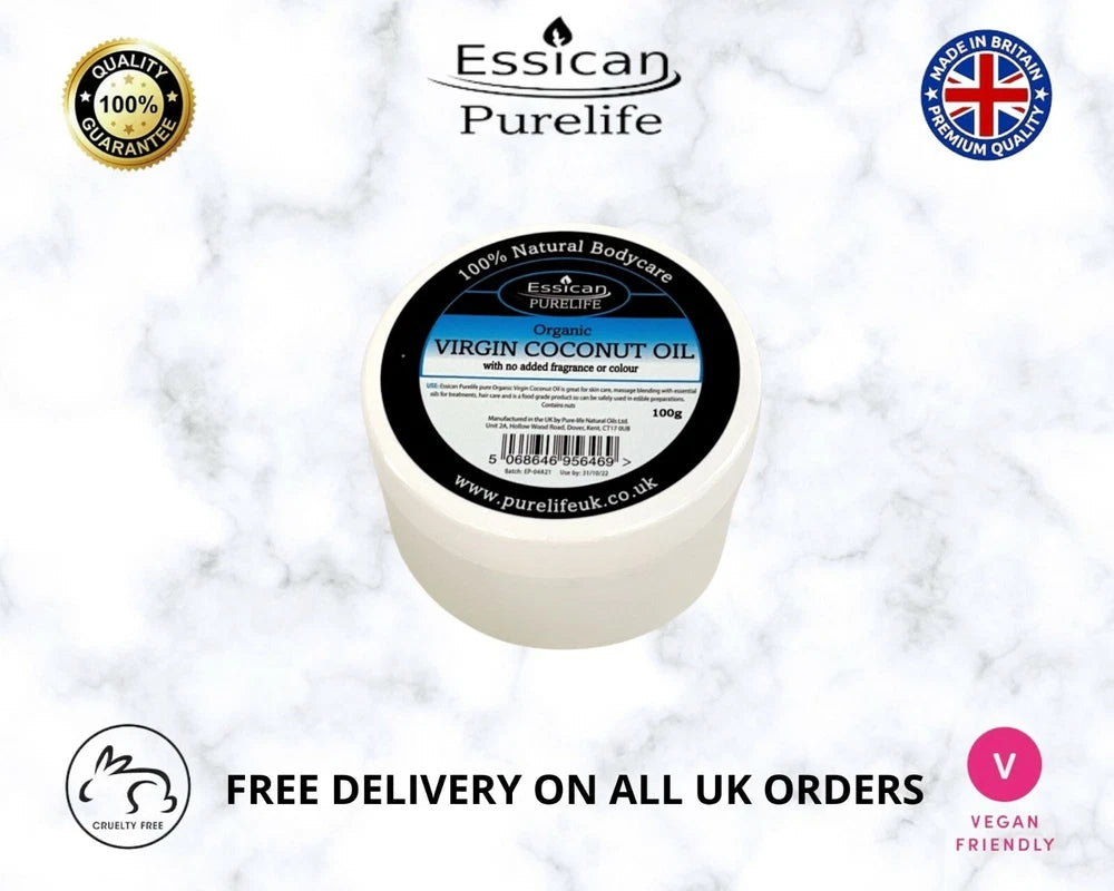 100% Organic Raw Pure Extra Virgin Coconut Oil Premium Food  Grade.