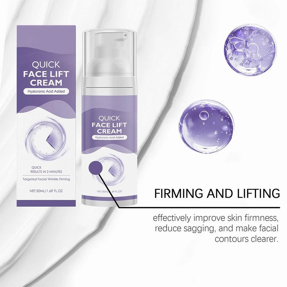 Face Lift Cream Serum Anti Ageing Moisturiser Hyaluronic Acid Added Tighte *