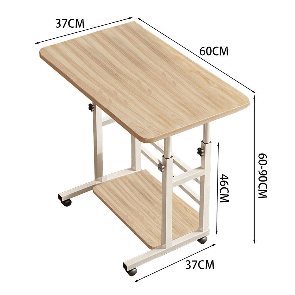 Portable Adjustable Laptop Table Sofa Bed Tray Computer Notebook Desk Trolley