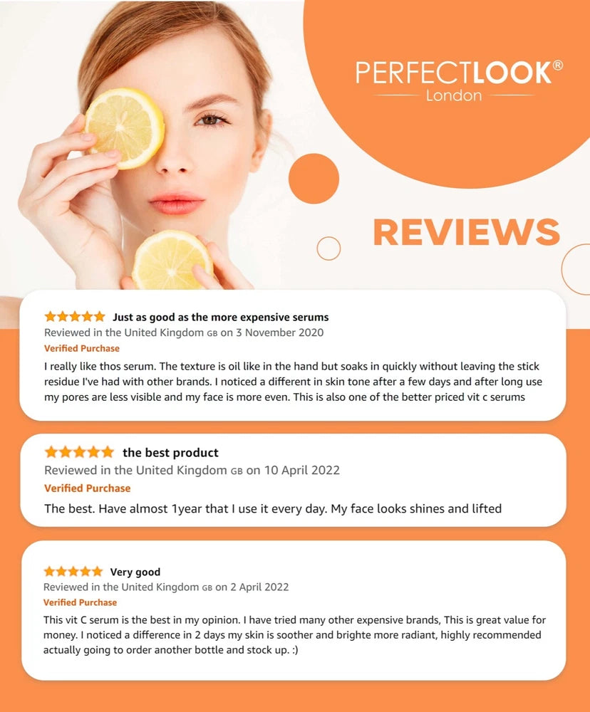 Vitamin C Serum for face 12% with Hyaluronic Acid Vitamin B5 & E Anti-Aging 30ml