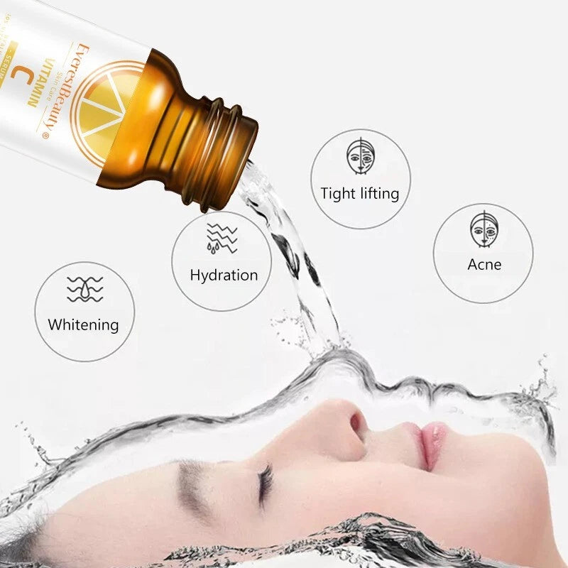 3xVitamin C serum with Hyaluronic Acid Suitable for Anti Ageing/Wrinkle Face