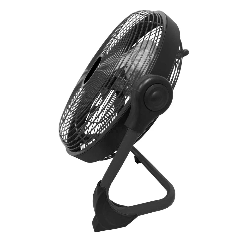 electriQ 12-inch Rechargeable Metal Body Quiet DC Floor Fan - Indoor & Ou ORF12B