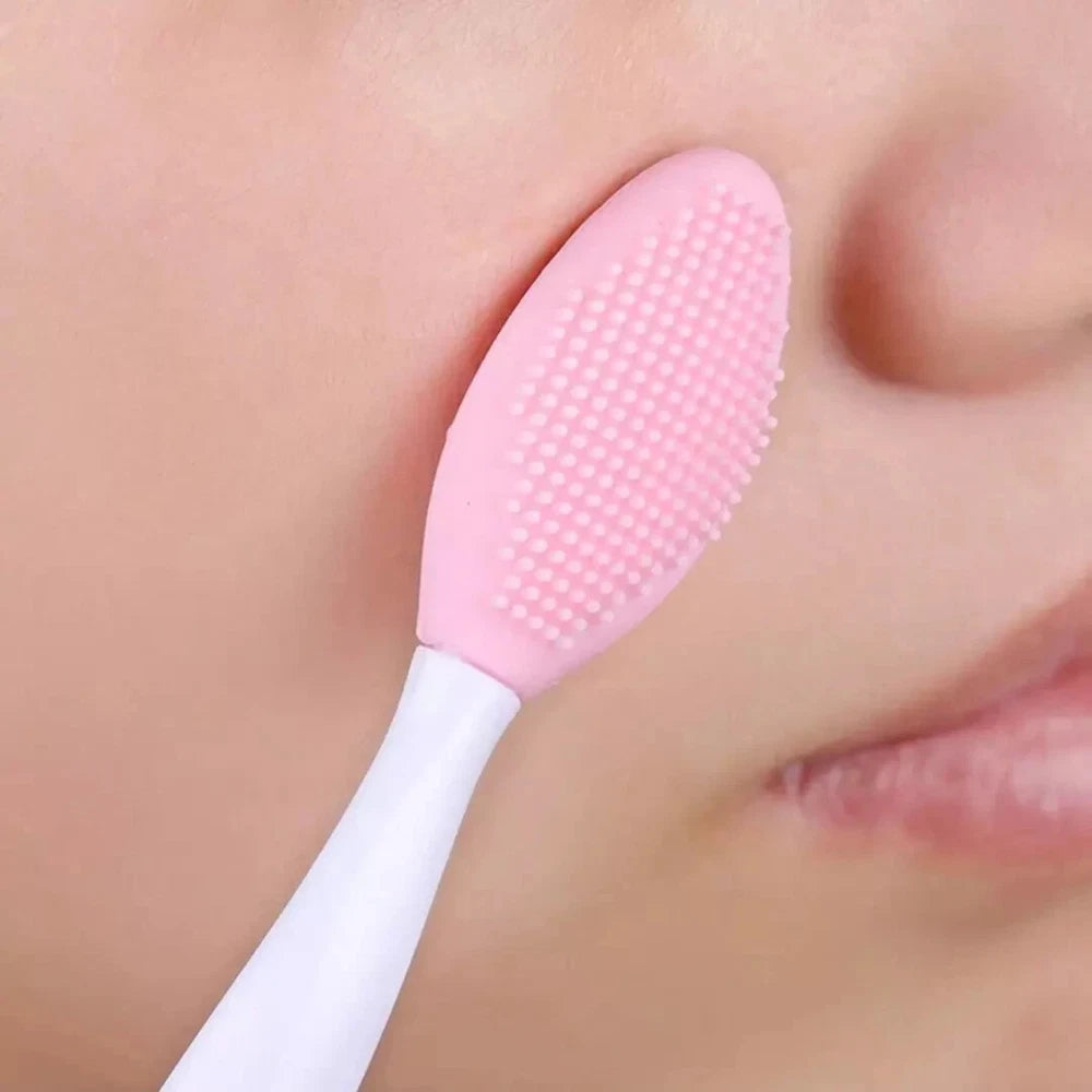 Facial Silicone Brush Exfoliating Cleansing Pores Nose Face Lips Blackhead Skin