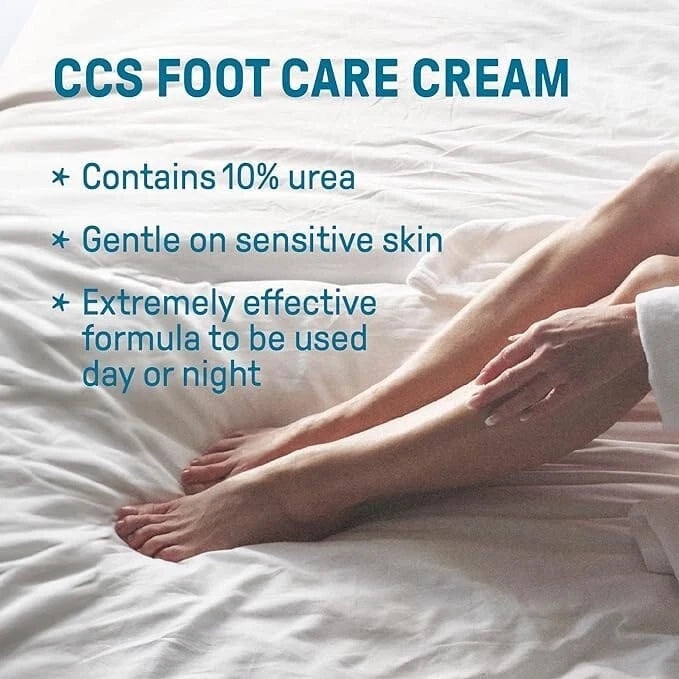 CCS Foot Care Cream 175ml For Dry Skin/Cracked Heels, Moisturing, Effective