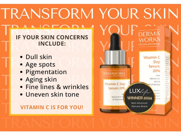 HIGH STRENGTH ANTI AGING VITAMIN C SERUM  for Face + Hyaluronic Acid Niacinamide