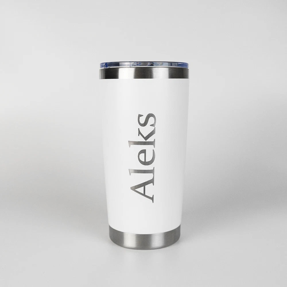 Personalised Insulated Coffee Mug Travel Cup Laser Engraved Double Walled 500ml