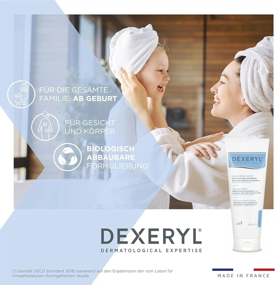 Dexeryl Emollient Cream 250g Relief Symptom of Atopic Dermatitis Dry Atopic Skin