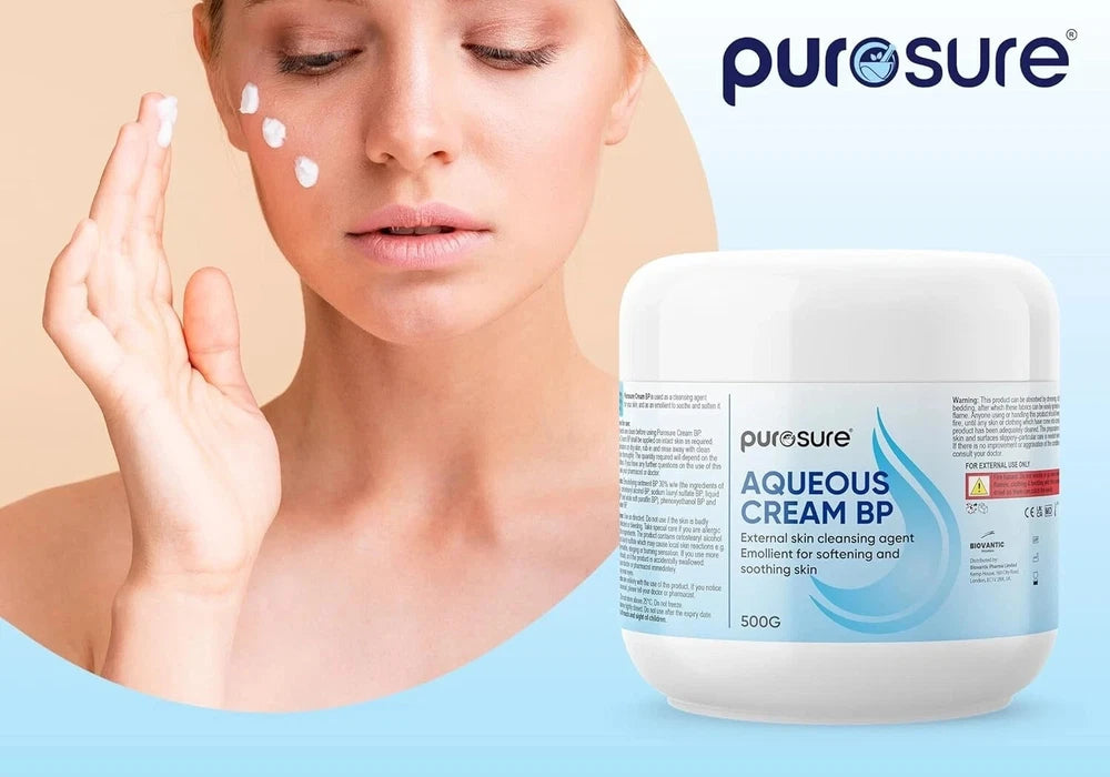 Purosure Aqueous Moisturizing Cream 500ml Relief From Dry Skin Fragrance Free