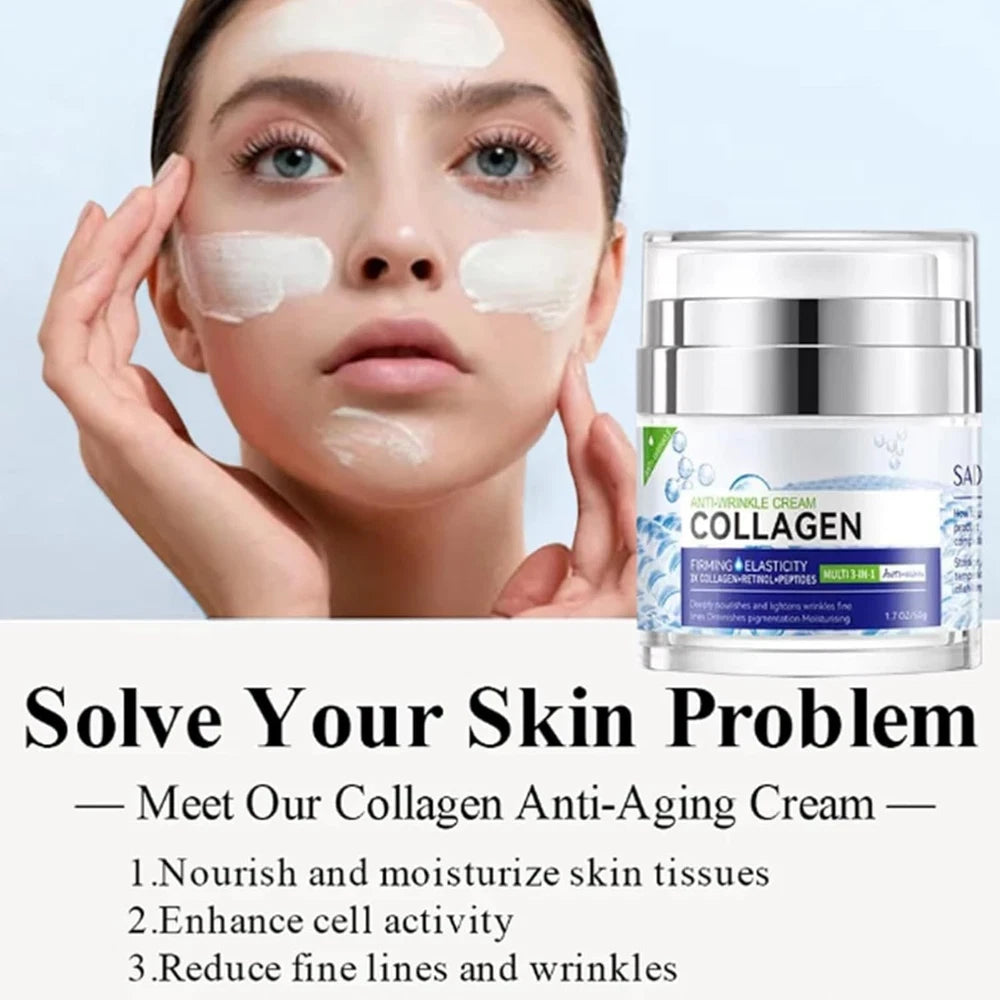 Anti Ageing Wrinkle Collagen FACE LIFT CREAM Hyaluronic Acid & Retinol