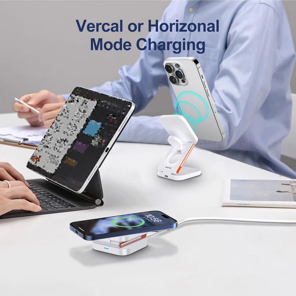 Wireless Charger Dock 3in1 Fast Charging Station For Apple Watch iPhone 16 15 14