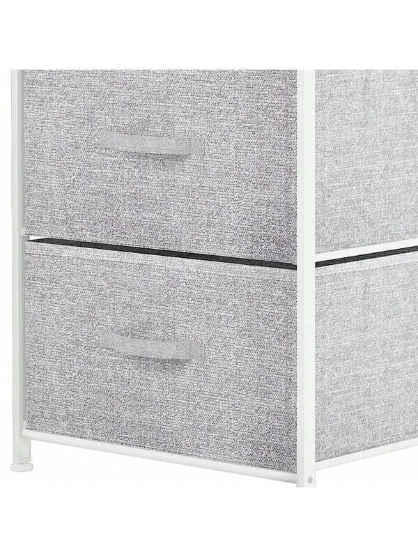 Chest of Drawers Bedroom Furniture Storage Bedside Cabinet 5 Fabric Drawer