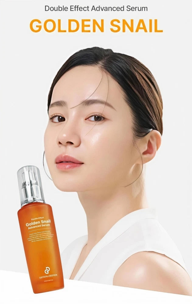 Golden Snail Mucin/EG Serum-Differ & Deeper-K-Beauty–Anti-Wrinkle,Blemish Repair