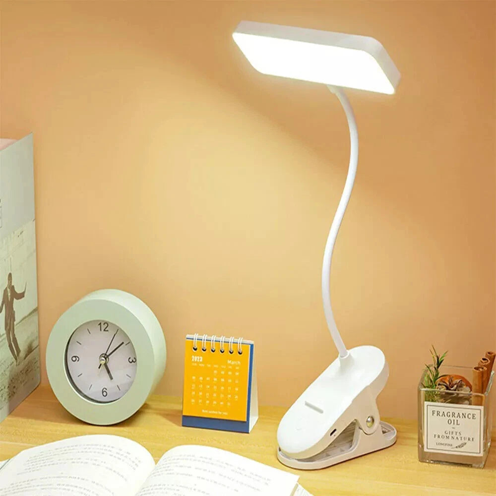 LED Clamp Clip On Flexible USB Desk Light Bed Reading Table Study Night Lamp UK