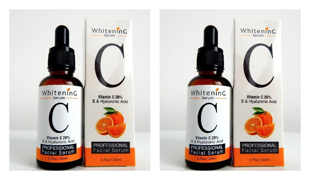 2x30ml Vitamin C Face Serum Hyaluronic Acid Retinol Collagen Anti Aging/Wrinkles