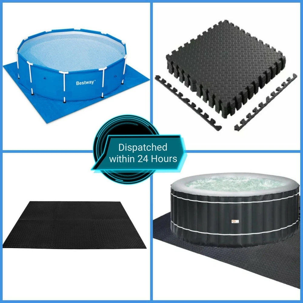 Interlocking Gym Floor Mat Tiles Soft Smooth EVA Foam Yoga Kids Play Hot Tub Spa