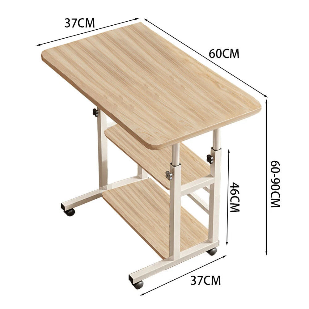 Portable Adjustable Laptop Table Sofa Bed Tray Computer Notebook Desk Trolley