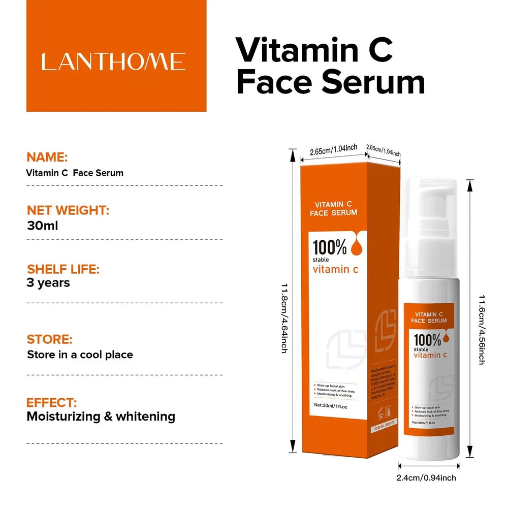 ADVANCED VITAMIN C SERUM Powerful Anti-Aging collagen-Boost Face Serum Day Night