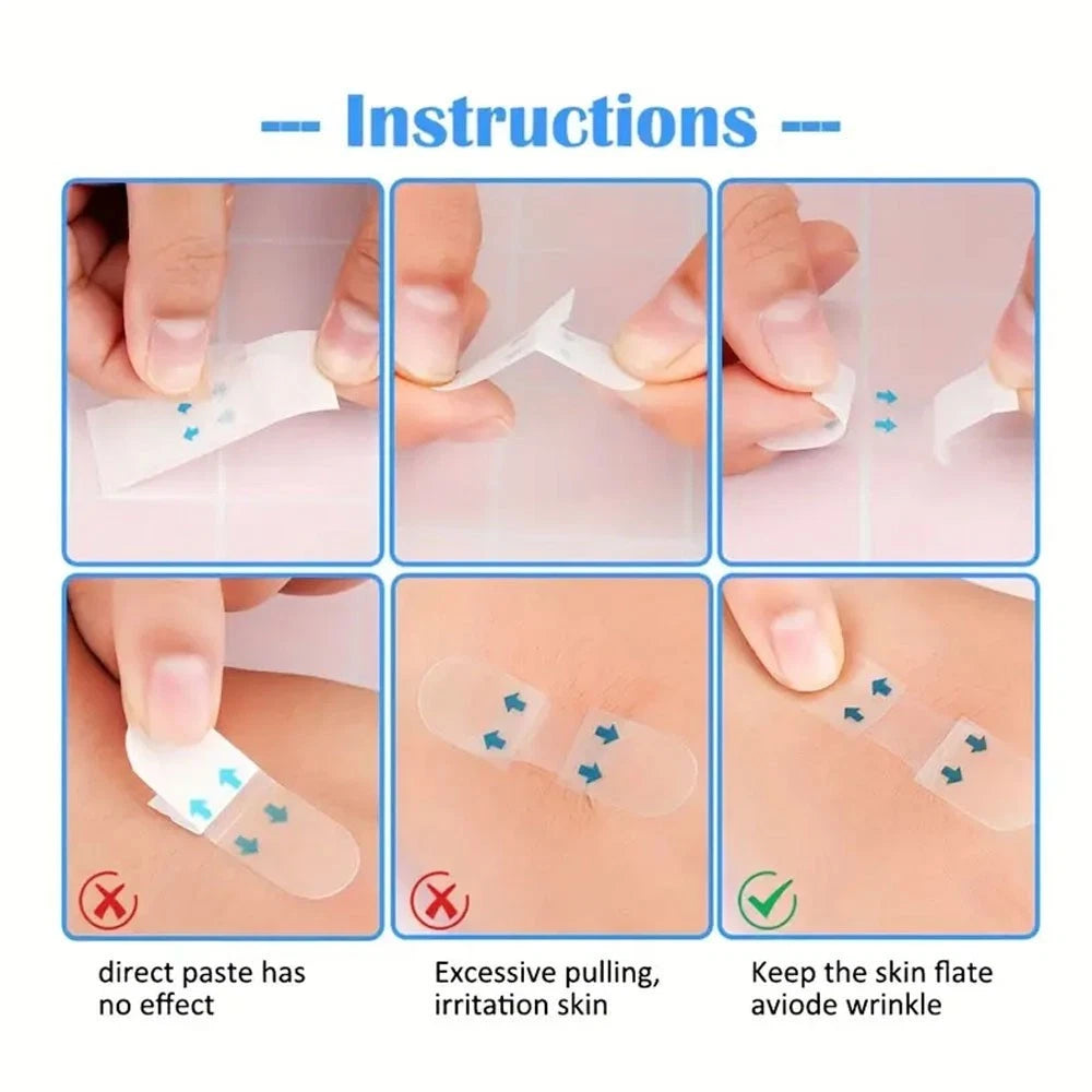 120pc  Sticker Invisible Thin, V-Shape Face Facial Label Lift up Adhesive Tape