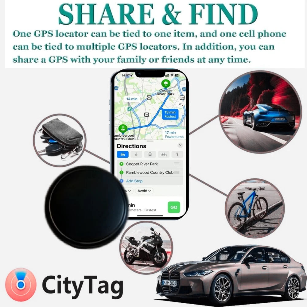 Mini GPS Car Bike Tracker Portable Magnetic Vehicle Tracking Device Wireless UK