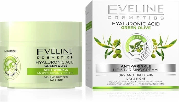 Eveline Anti-wrinkle Vitamin C Almond Retinol Collagen Green Olive Day Night