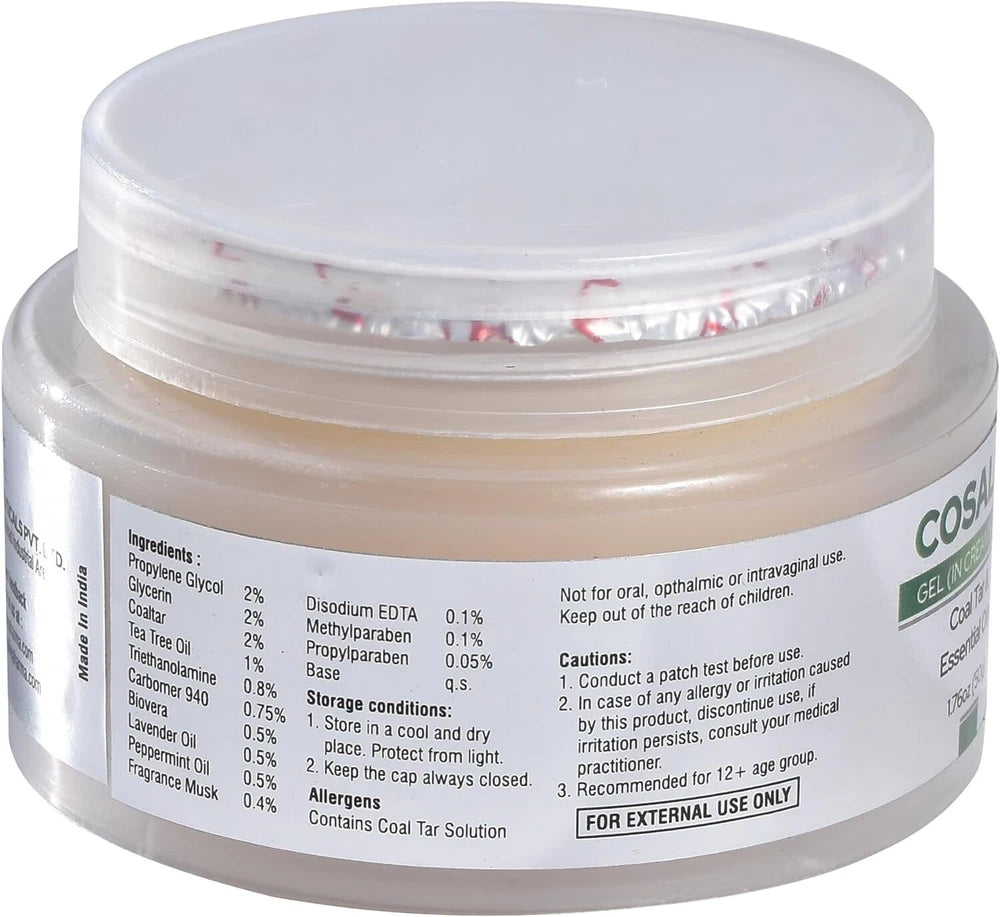 Cosalic Coal Tar Salicylic Acid | 50g/1.76oz | Psoriasis & Eczema Treatment