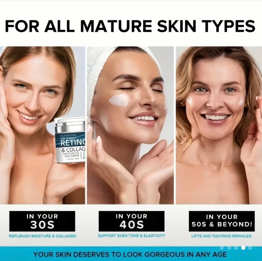 Retinol Collagen for Face with 5%Hyaluronic Acid, Face Cream With Collagen Cream