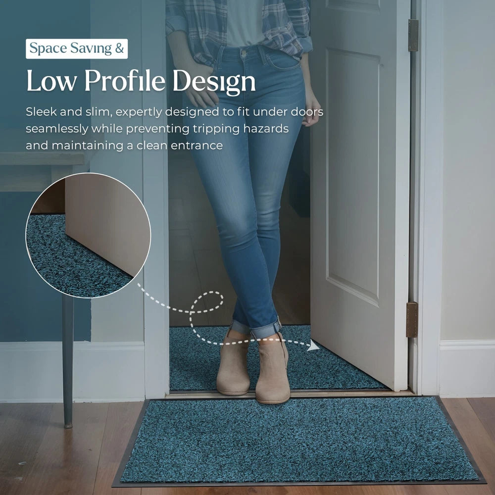 Barrier Mat Entrance Door Mat Heavy Duty Non Slip Dirt Trapper Rubber Back Rugs