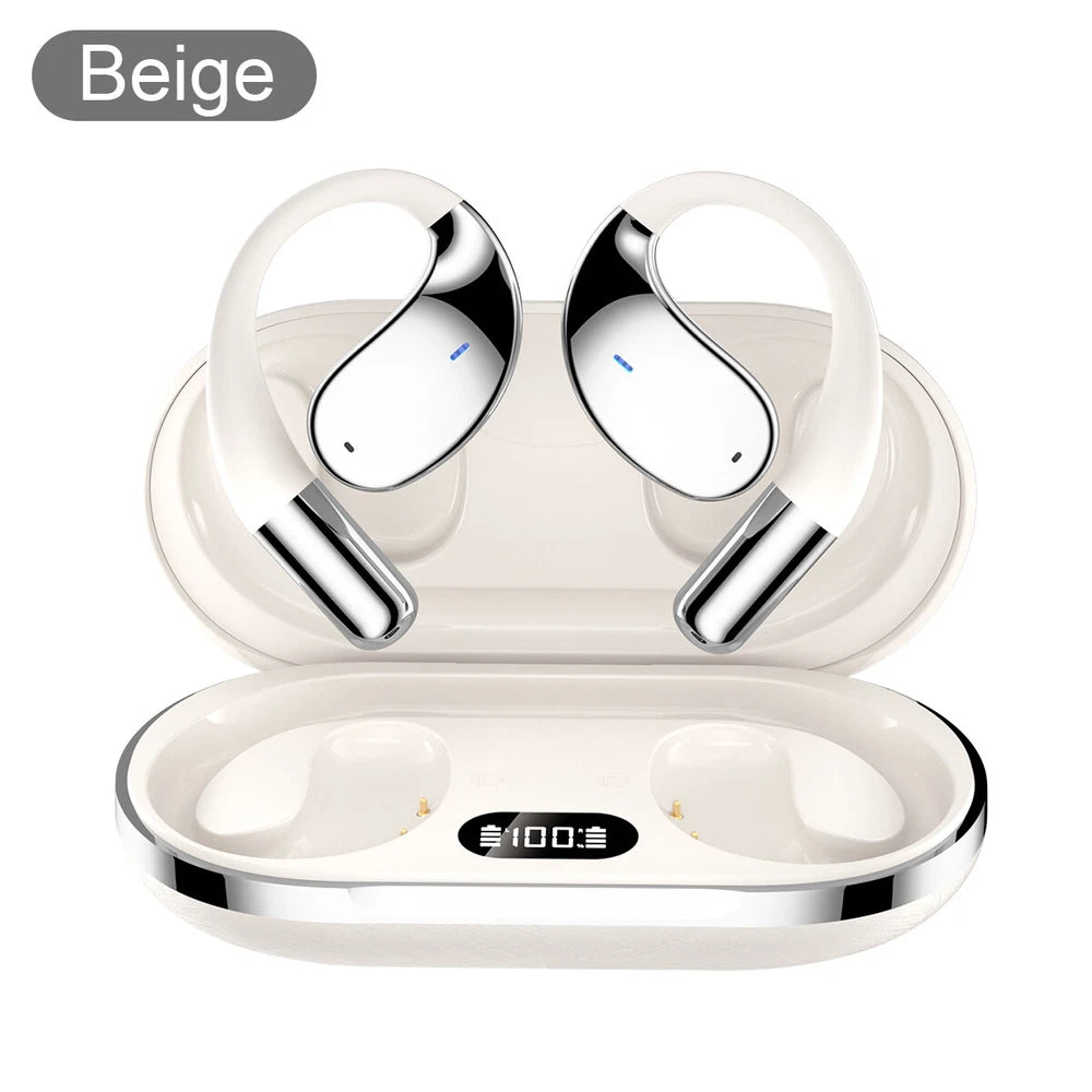 Q39 Wireless Earphones Open Ear Bluetooth 5.4 OWS Headphones Gym Sports Earbuds